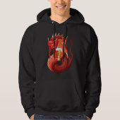 Beer Drink Dragon Mannen Hoodie (Voorkant)