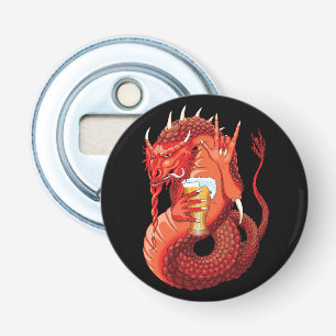 Beer Drink Dragon Mannen Hoodie Button Flesopener