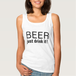 Beer drink het gewoon grappig T-shirt ontwerp