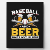 Beer Drinker Baseball Beer Humor Birthday Fotoplaat (Voorkant)