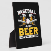 Beer Drinker Baseball Beer Humor Birthday Fotoplaat (Zijkant)