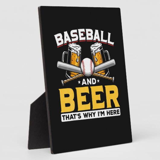 Beer Drinker Baseball Beer Humor Birthday Fotoplaat (Zijkant)