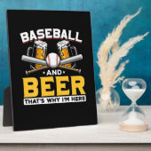Beer Drinker Baseball Beer Humor Birthday Fotoplaat (Zijkant)