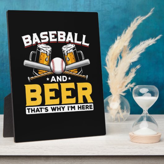 Beer Drinker Baseball Beer Humor Birthday Fotoplaat (Zijkant)