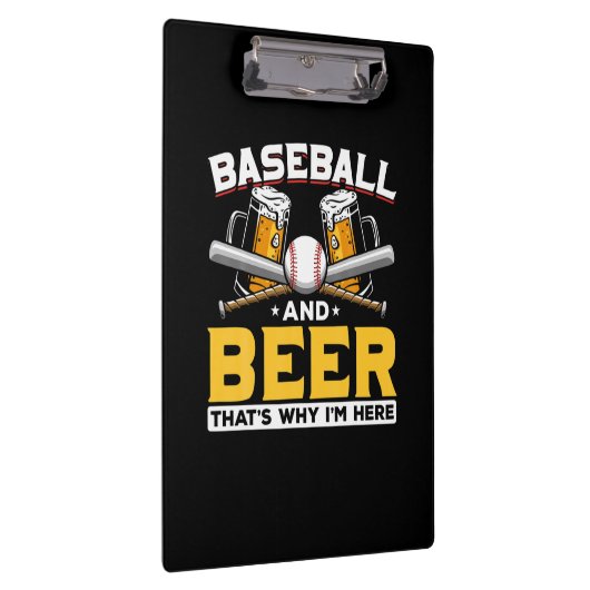Beer Drinker Baseball Beer Humor Birthday Klembord (Rechts)