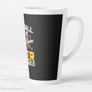 Beer Drinker Baseball Beer Humor Birthday Latte Mok