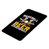 Beer Drinker Baseball Beer Humor Birthday Magneet (Linkerzijde)