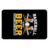 Beer Drinker Baseball Beer Humor Birthday Magneet (Horizontaal)