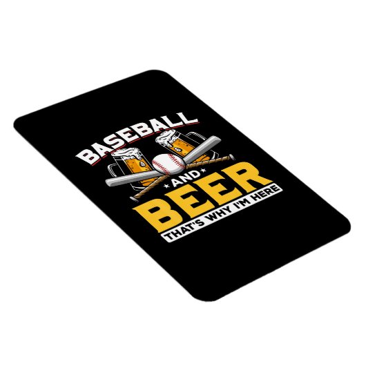 Beer Drinker Baseball Beer Humor Birthday Magneet (Rechterzijde)