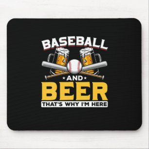 Beer Drinker Baseball Beer Humor Birthday Muismat