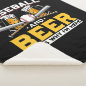 Beer Drinker Baseball Beer Humor Birthday Sherpa Deken (3/4)