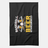 Beer Drinker Baseball Beer Humor Birthday Theedoek (Verticaal)