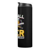 Beer Drinker Baseball Beer Humor Birthday Thermosbeker (Geroteerd rechts)