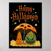Beer Drinker Beer Happy Halloween Poster (Voorkant)