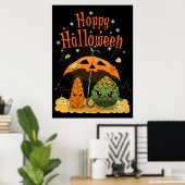Beer Drinker Beer Happy Halloween Poster (Thuiskantoor)