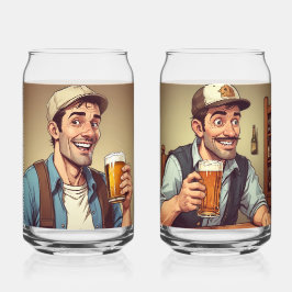 Beer Drinker Blikvorm Glas