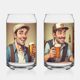 Beer Drinker Blikvorm Glas