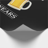 Beer Drinker Cheers and Beers to 50 Years Birthday Cadeaupapier (Hoek)