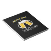 Beer Drinker Cheers and Beers to 50 Years Birthday Notitieblok (Schuin)