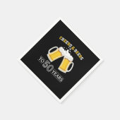 Beer Drinker Cheers and Beers to 50 Years Birthday Servet (Hoek)