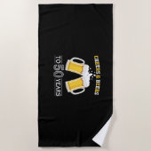 Beer Drinker Cheers and Beers to 50 Years Birthday Strandlaken (Voorkant)