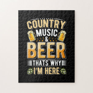 Beer Drinker Country Music Beer Drink Birthday Legpuzzel