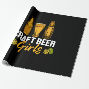 Beer Drinker Craft Beer Girls Birthday Cadeaupapier