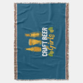Beer Drinker Craft Beer Girls Birthday Deken (Voorkant Verticaal)