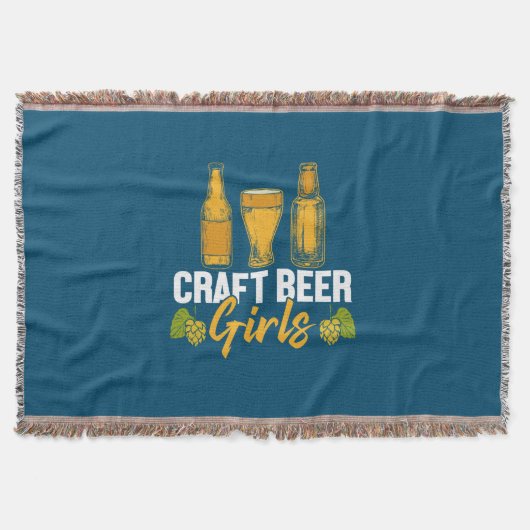 Beer Drinker Craft Beer Girls Birthday Deken (Voorkant)