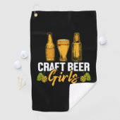 Beer Drinker Craft Beer Girls Birthday Golfhanddoek (Insitu)