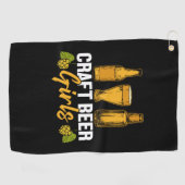 Beer Drinker Craft Beer Girls Birthday Golfhanddoek (Horizontaal)