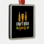 Beer Drinker Craft Beer Girls Birthday Metalen Ornament (Rechts)