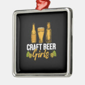 Beer Drinker Craft Beer Girls Birthday Metalen Ornament (Links)
