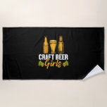 Beer Drinker Craft Beer Girls Birthday Strandlaken<br><div class="desc">Beer Drinker Craft Beer Girls Birthday</div>