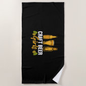 Beer Drinker Craft Beer Girls Birthday Strandlaken (Voorkant)