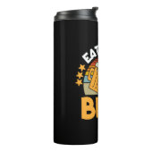 Beer Drinker Eat More Beer Funny Drinking Birthday Thermosbeker (Gedraaid links)