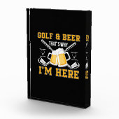 Beer Drinker Golf And Beer Birthday Fotoblokken (Rechts)