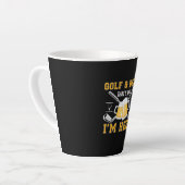 Beer Drinker Golf And Beer Birthday Latte Mok (Linkerhoek)
