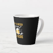 Beer Drinker Golf And Beer Birthday Latte Mok (Rechterhoek)