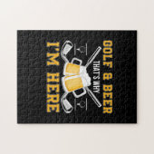 Beer Drinker Golf And Beer Birthday Legpuzzel (Horizontaal)