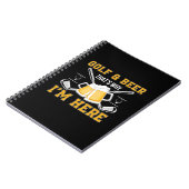 Beer Drinker Golf And Beer Birthday Notitieboek (Linkerzijde)