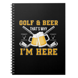 Beer Drinker Golf And Beer Birthday Notitieboek