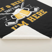 Beer Drinker Golf And Beer Birthday Sherpa Deken (3/4)