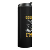 Beer Drinker Golf And Beer Birthday Thermosbeker (Gedraaid links)