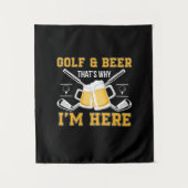 Beer Drinker Golf And Beer Birthday Wandkleed (Voorkant)