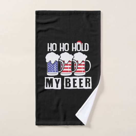 Beer Drinker Ho Hold My Beer USA Birthday Handdoek (Handdoek)