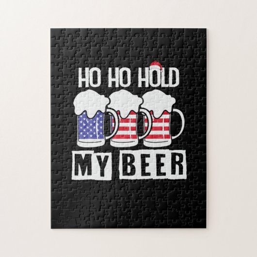 Beer Drinker Ho Hold My Beer USA Birthday Legpuzzel (Verticaal)