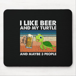 Beer Drinker I Like Beer And My Turtle Birthday Muismat