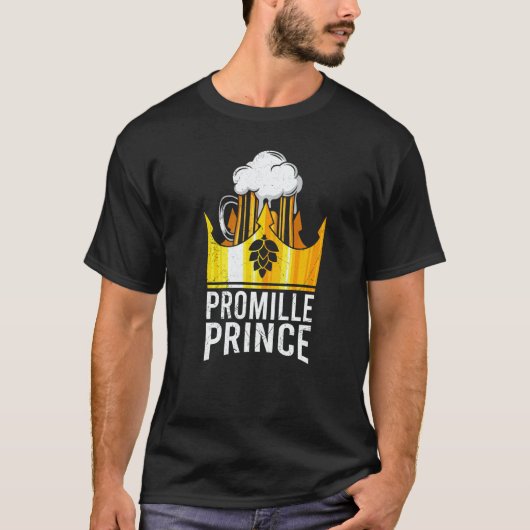 Beer drinker promille prince Malle party festival T-shirt (Voorkant)