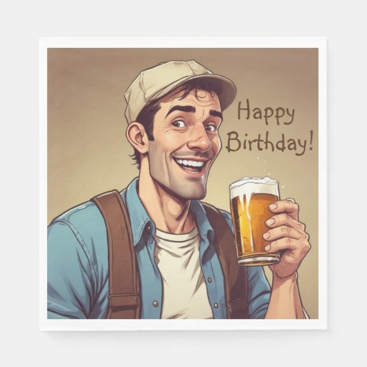 Beer Drinker Servet (Voorkant)